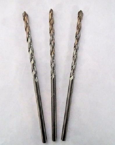 DeWalt DW5225 1/4" x 6" Rock Carbide Spiral Hammer Drill Bit Germany 3pcs
