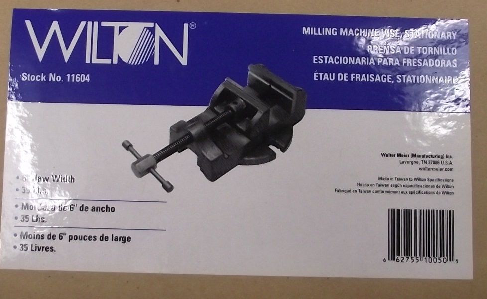 Wilton 11604 Milling Machine Vise Stationary 6" Jaw Width