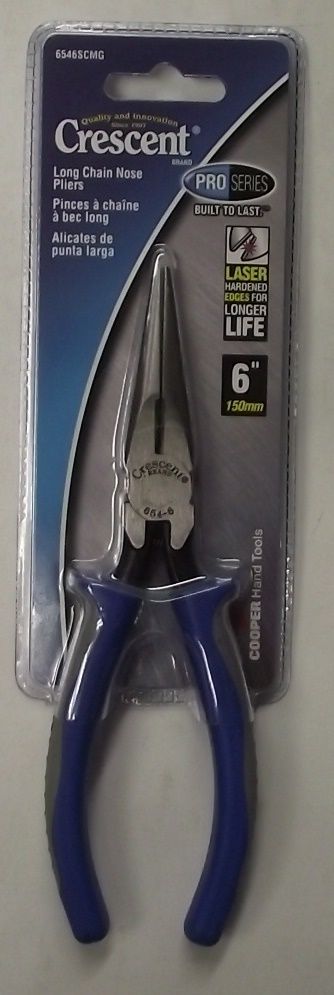Crescent 6546SCMG 6" Pro Series Long Chain Nose Side Cutting Pliers