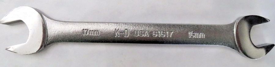 KD TOOL 61617 16MM X 17MM OPEN END WRENCH USA