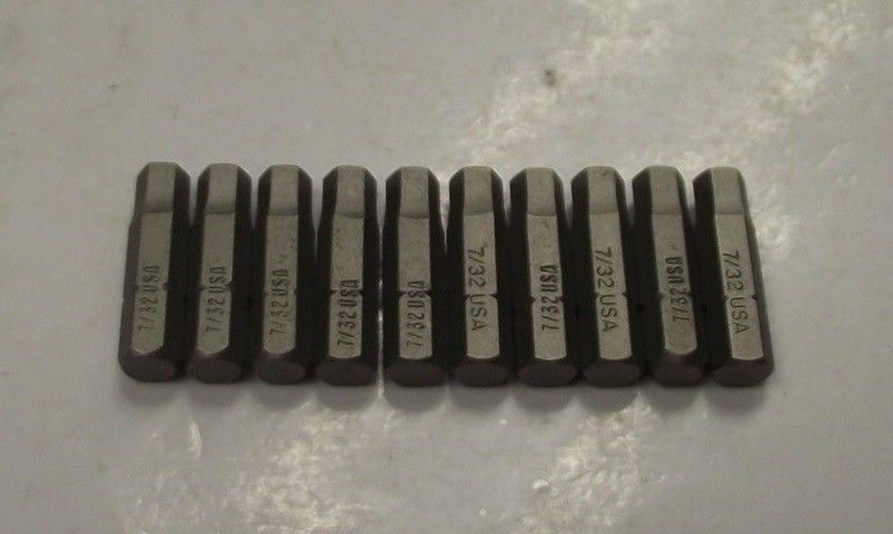 Bosch 7/32" Allen B Insert Power Screw Tips 10pcs. 1609433438 27101