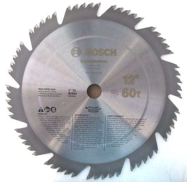 Bosch PRO1260COMBB 12" X 60 Tooth Carbide Saw Blade