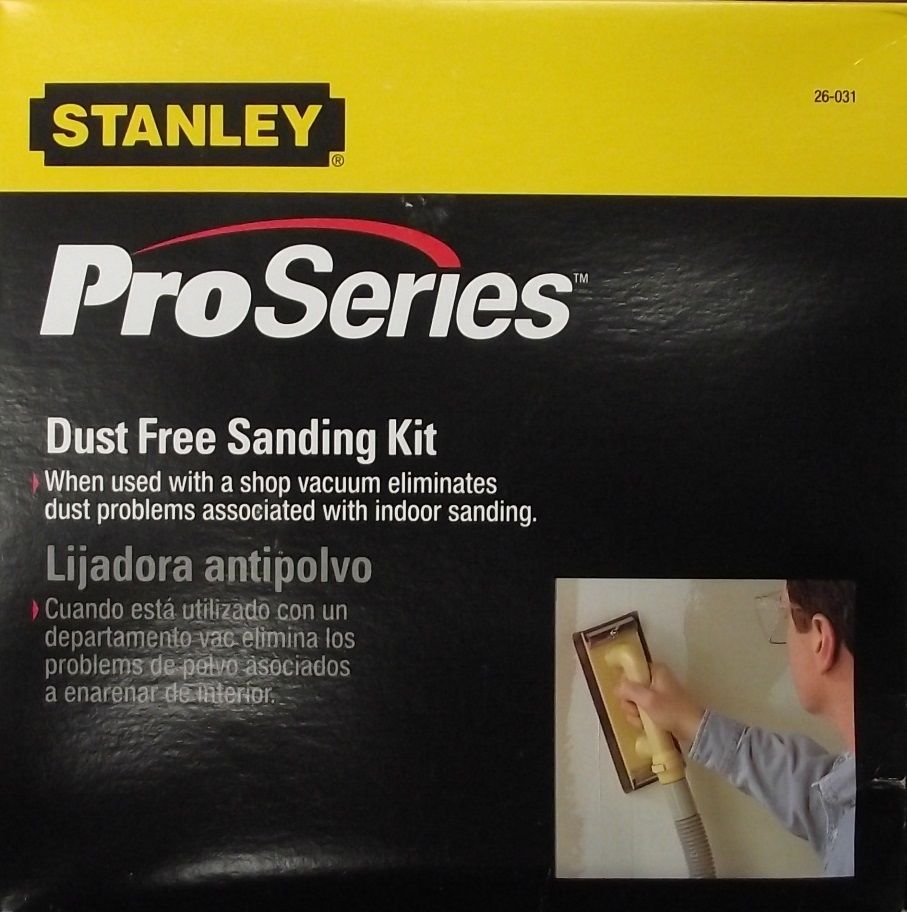 Stanley 26-031 Dust Free Drywall Sanding Kit w/Hose & Adapters Canada