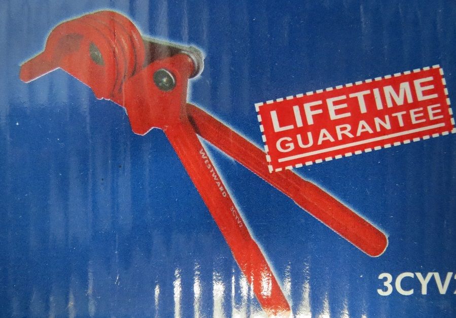 Westward 3CYV2 Tubing Bender, 1/4, 5/16, 3/8 In OD