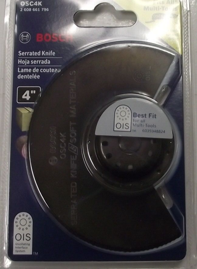 Bosch OSC4K 4" HCS Serrated Knife Segmented Blade Swiss