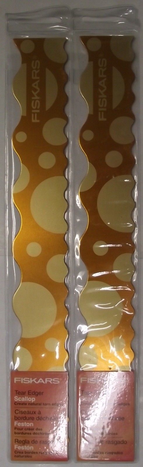 Fiskars 12-91847097j Paper Tear Edger, Scallop Scrapbook 2pcs.