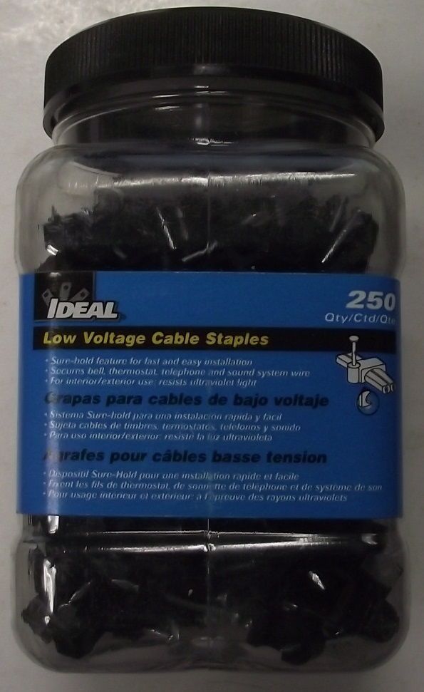Ideal BPLVSBJR Low Voltage Cable Staples 250pk