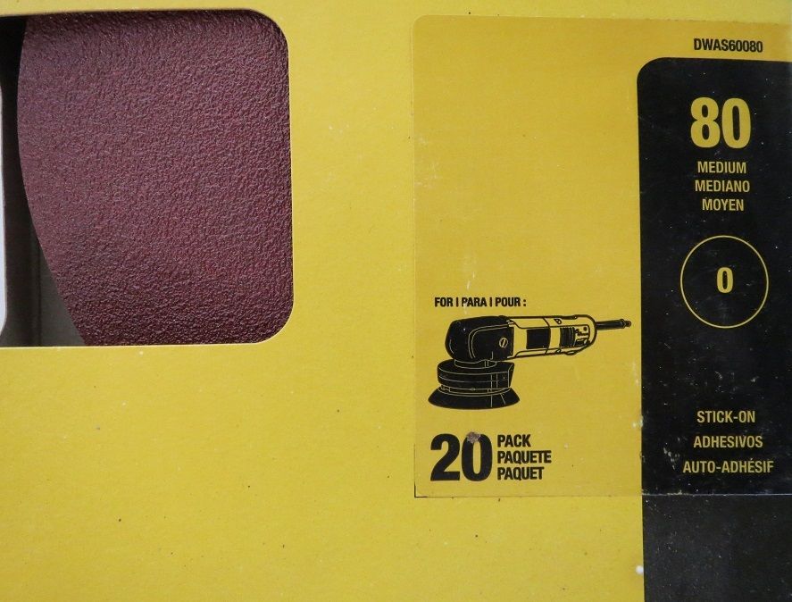 Dewalt DWAS60080 6" Sanding Discs 80 Grit 20 Pack