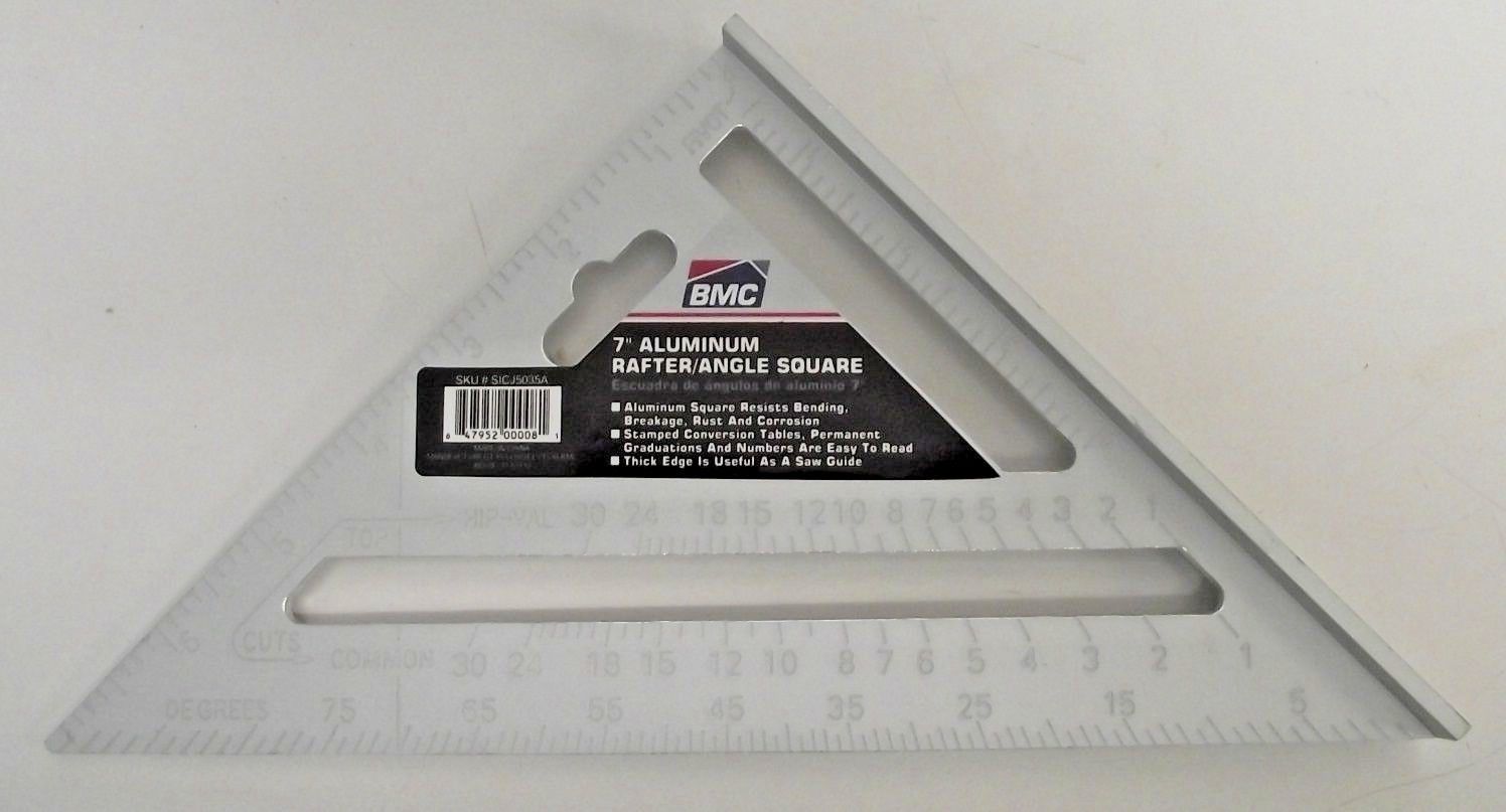 BMC SICJ5035A 7" Aluminum Rafter Angle Square