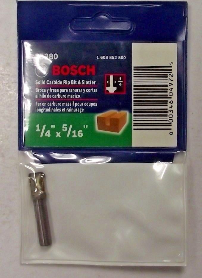 Bosch 85280 Rip Bit And Slotter 5/16" x 1/4 Shank Carbide Router Bit