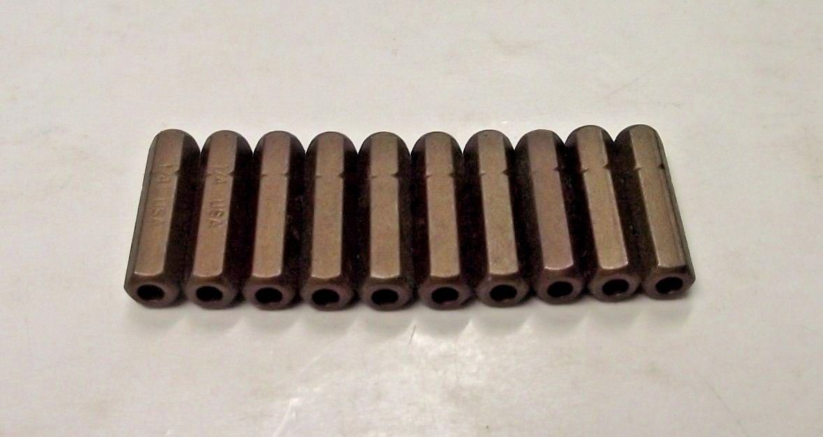 Bosch 1609433527 1/4" x 1" Tamper proof Allen Screw Tips 10pcs. Bulk USA