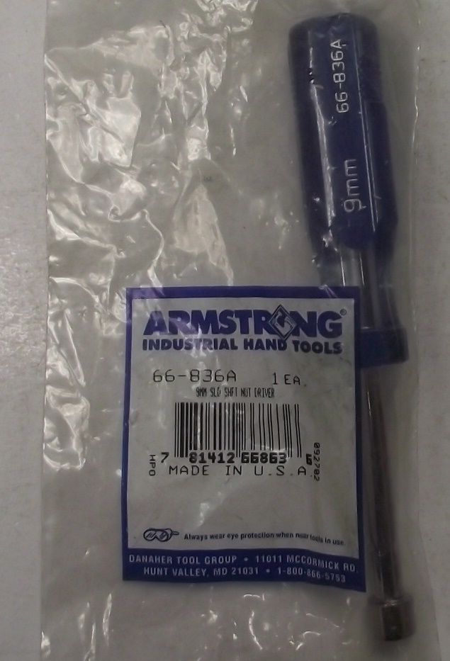 ARMSTRONG 66-836A 9mm Metric Nut Driver USA