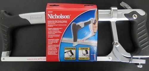 Nicholson 80965MP Cushion Grip High Tension Hacksaw 4 Saws