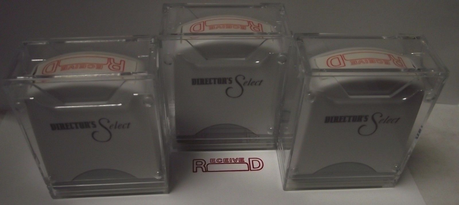 Global AGI-SS02010 Rectangle Stock Pre-Inked Rubber Stamp With "Received" 3pcs