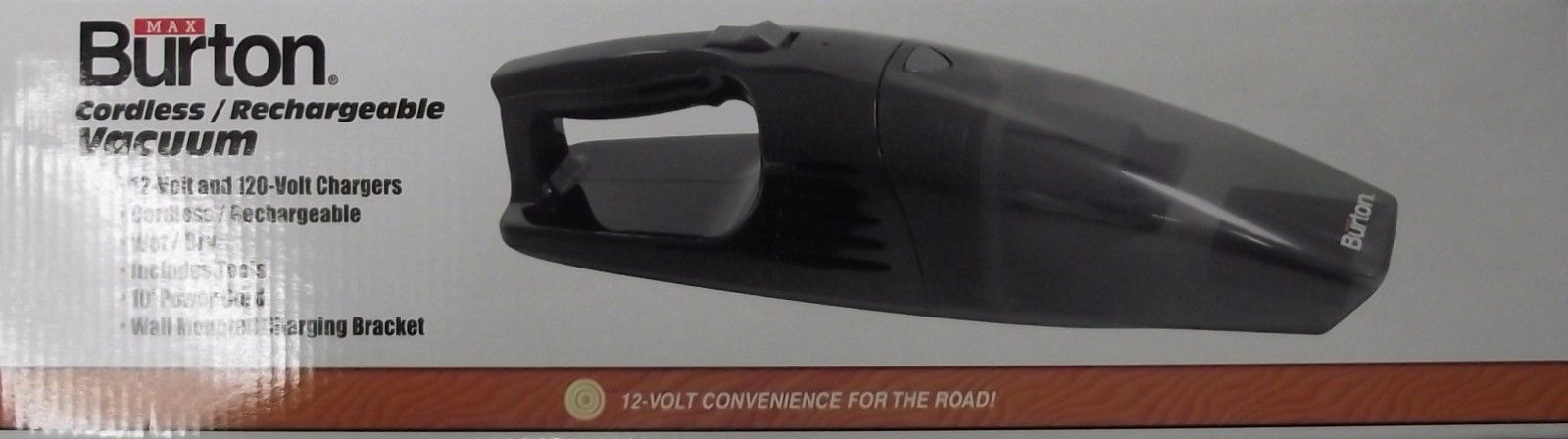 Max Burton 6981 12 Volt And 120 Volt Cordless And Rechargeable Hand Vacuum
