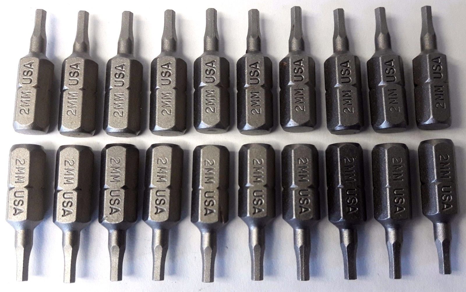 Bosch 1609433536 336538 2mm Allen Insert Bits 1/4" Shank USA 20PCS