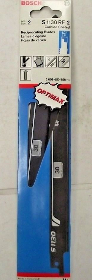 Bosch S1130RF2 9" Carbide Coated Cast Iron Fiberglass Recip Saw Blades 2 Pack
