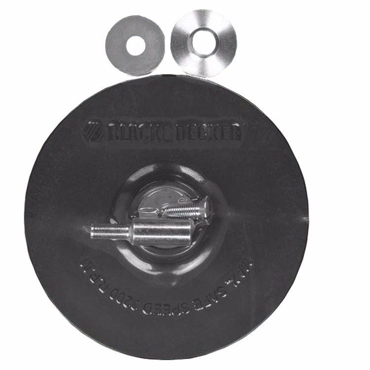 Black & Decker U1302 5" Backing Pad With 1/4" Shank 2PKS