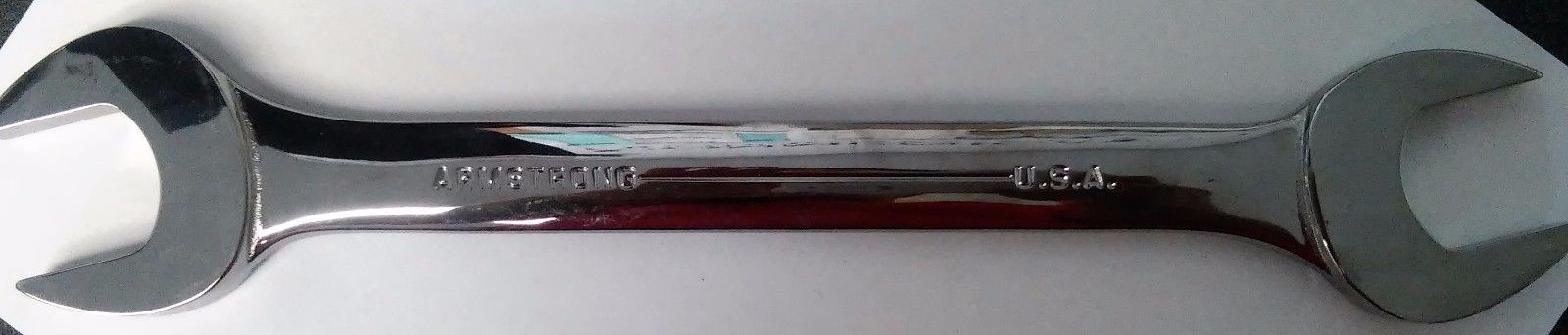 Armstrong 26-166 1-1/16" x 1-1/8" Full Polish Open End Wrench USA