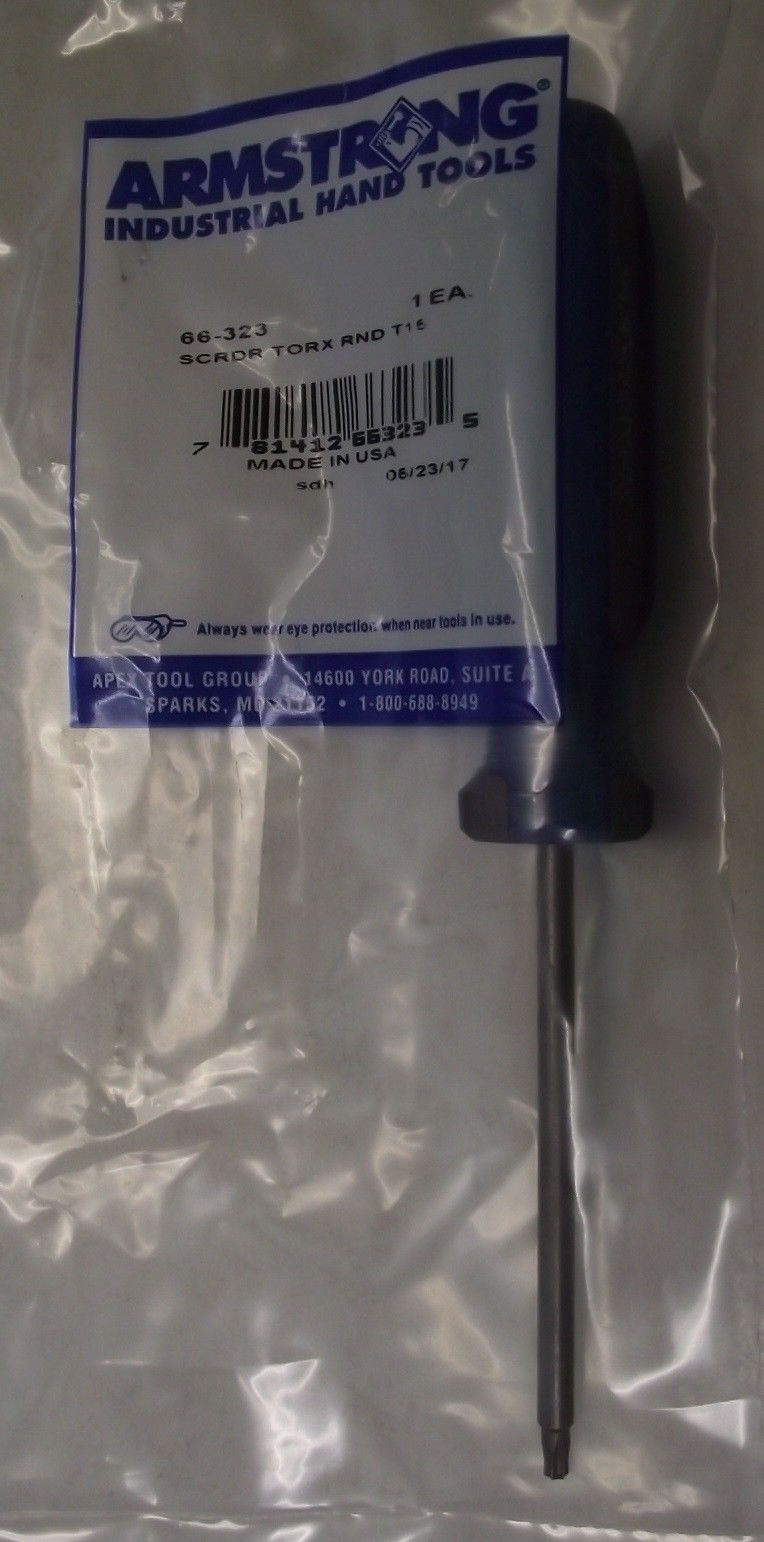 Armstrong 66-323 T15 Torx Round Screwdriver USA