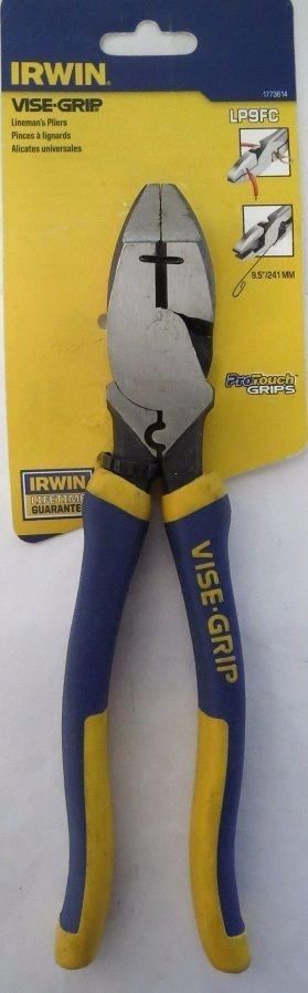 Irwin 1773614 Vise-Grip 9.5" Lineman's Pliers With Wire Stripper Crimper