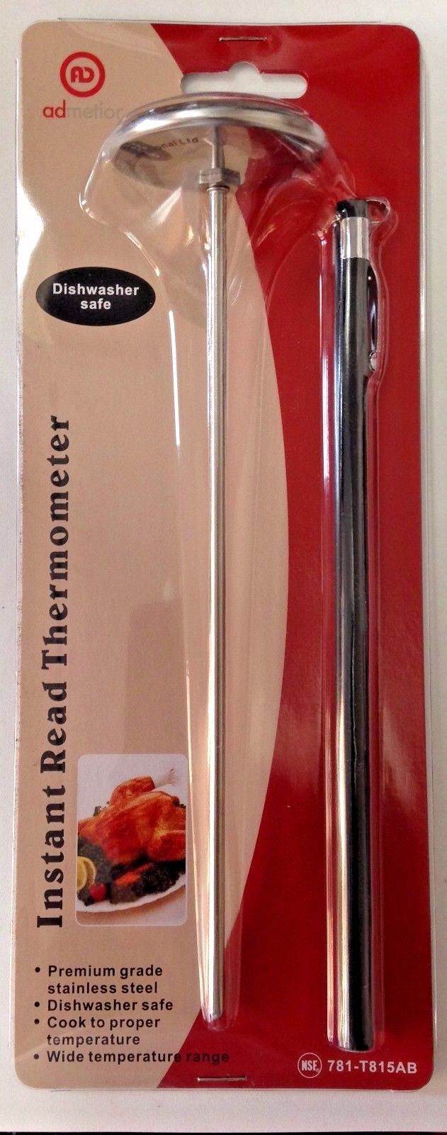 Parasia Admetior Instant Read Cooking Thermometer 781-T815AB