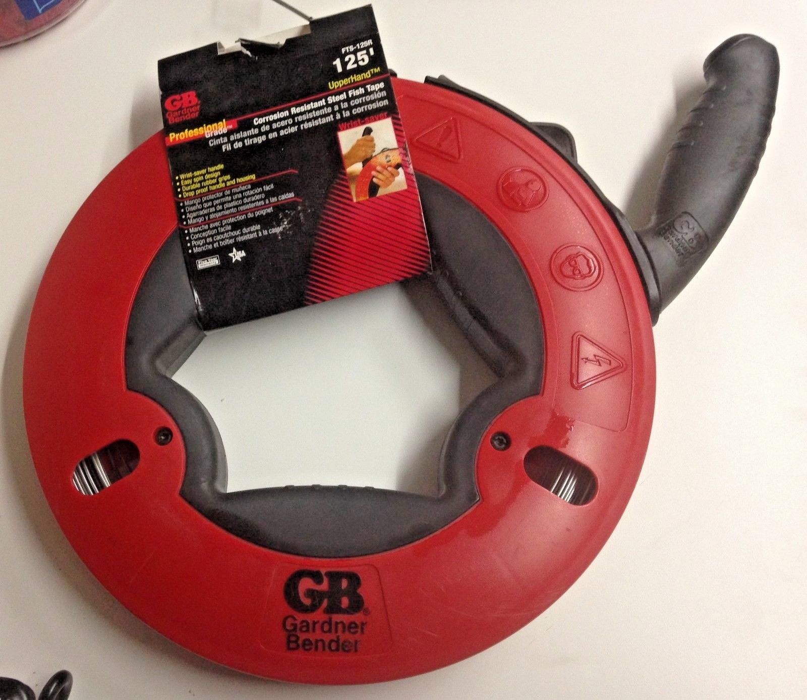 Gardner Bender FTS-125R 125' x 1/8" Corrosion Resistant Steel Fish Tape USA