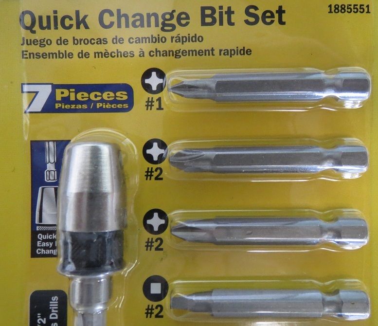 Irwin 1885551 7 Piece Quick Change Bit Set