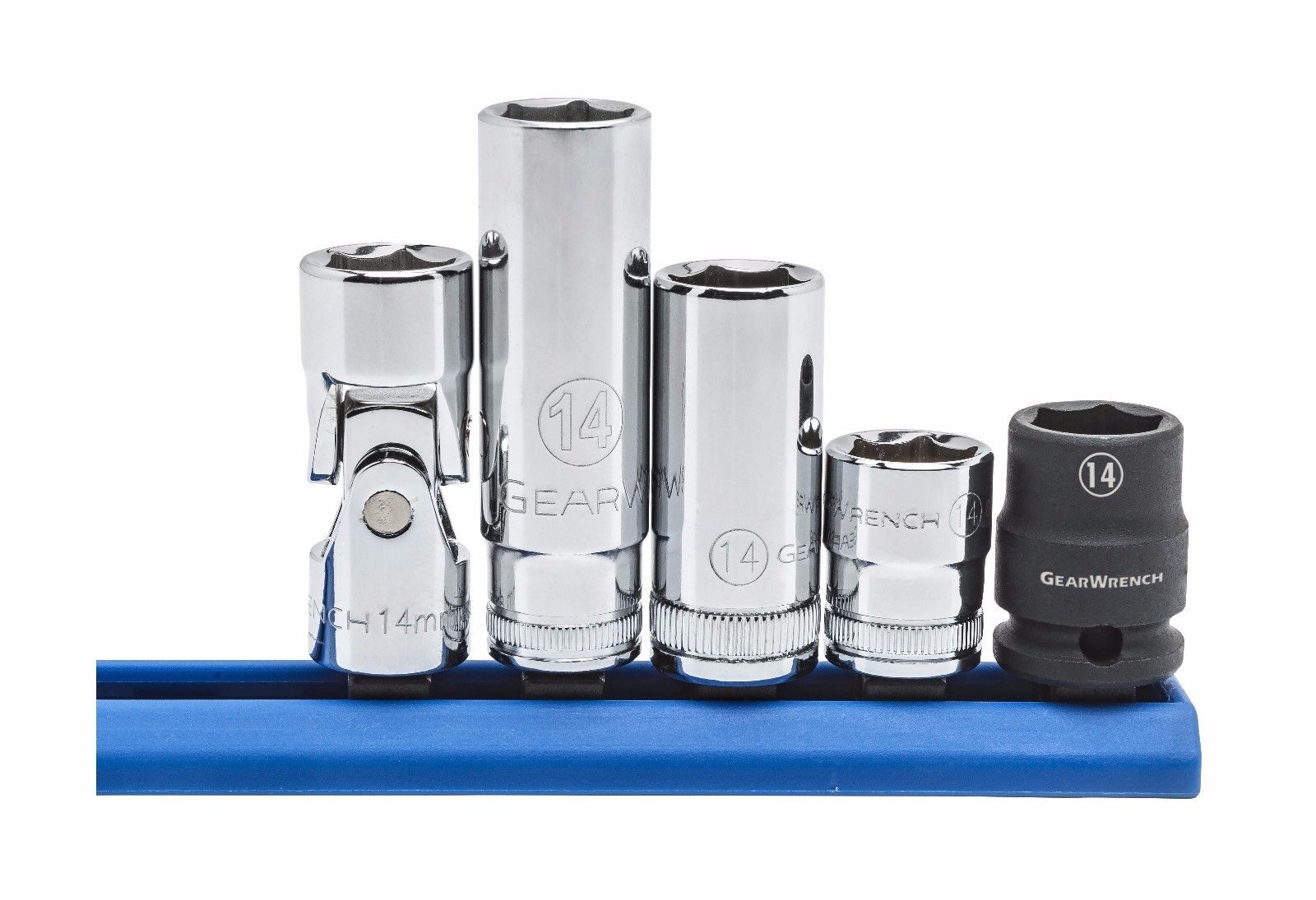 GearWrench 80945 5 Piece 3/8" Drive 6 Point 14mm Socket Set
