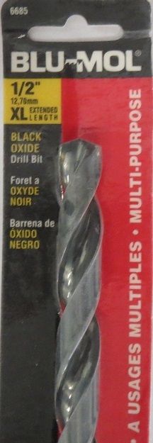 Blu-Mol 6685 1/2" x 12" XL High Speed Drill Bit