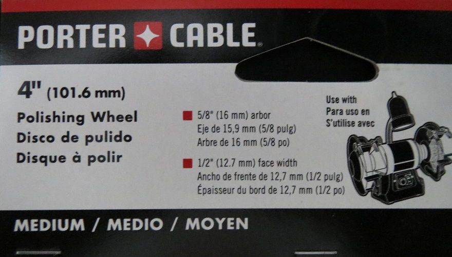 Porter Cable PC4MBP 4" Firm Buffing Pad White