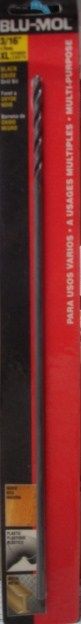 Blu-Mol 6675 3/16" x 12" XL High Speed Drill Bit