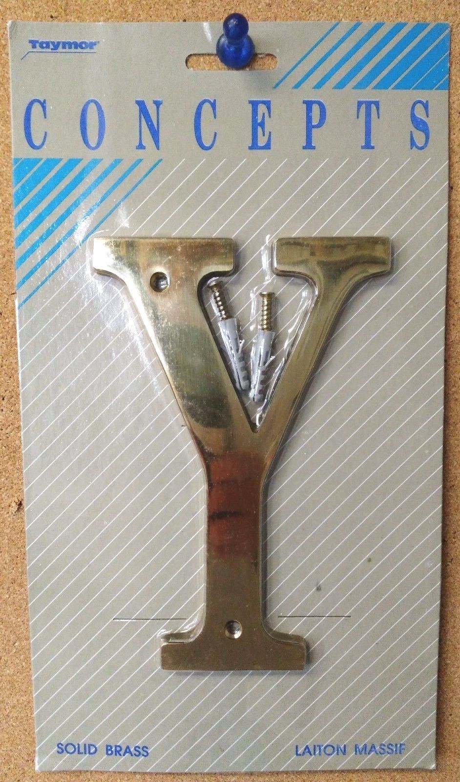 Taymor Concepts 27-BL6Y Solid Brass 6" House Letter Y