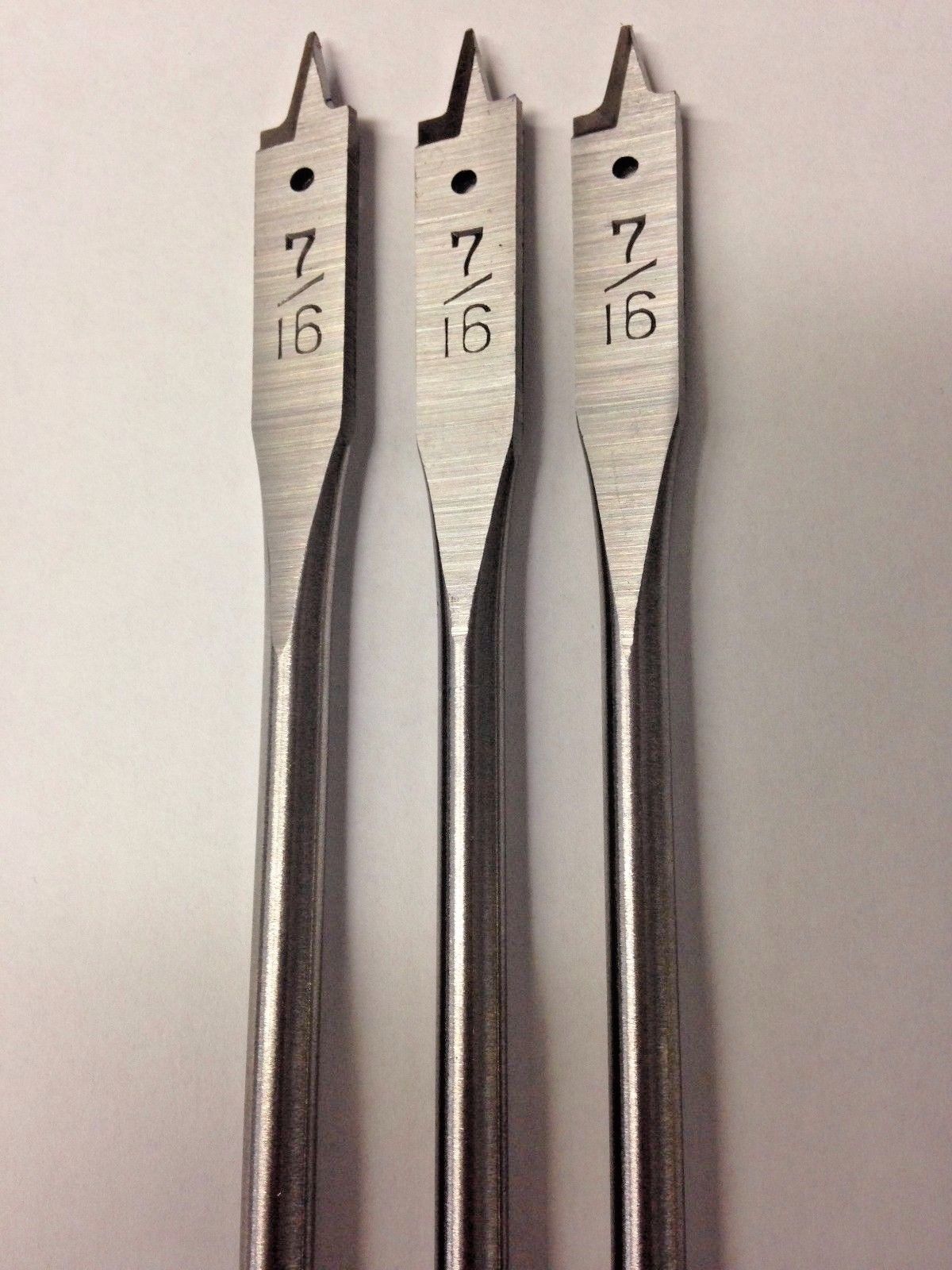 Irwin IW704 7/16" x 10" Flat Bit For Wood Boring 3PKS