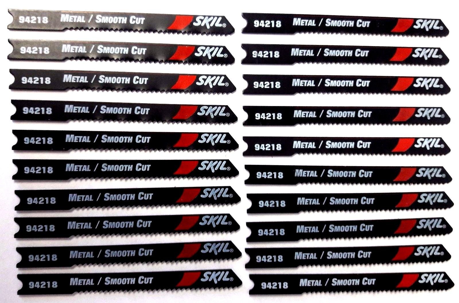 Skil 94218 Jig Saw Blade 2-3/4" x 18 TPI Metal 20 Pieces