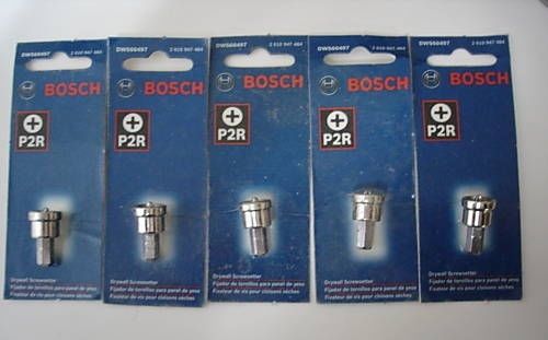 Bosch DWS60497 Drywall Screw Setter #2 Phillips 5 Packs