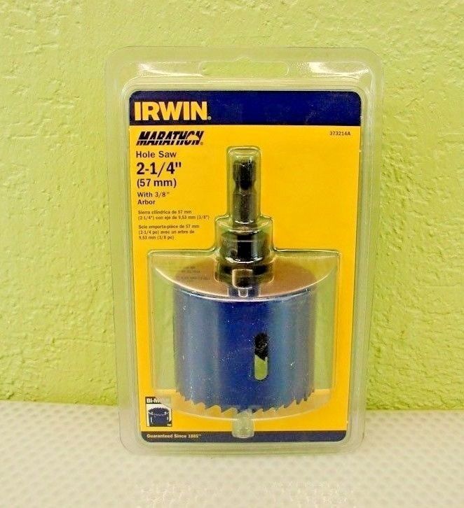 Irwin 373214A 2-1/4" Bi-Metal Hole Saws With Arbor