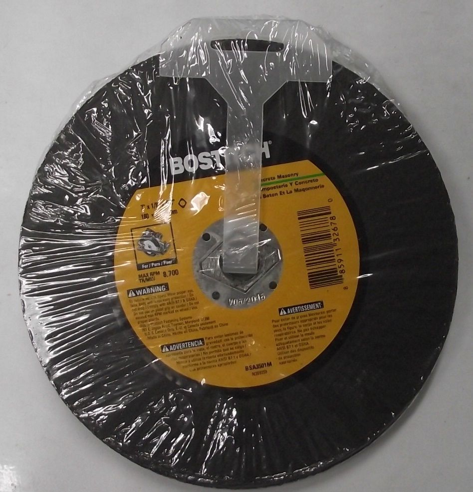 Bostitch BSA3501M 7" x 1/8" x 5/8" Concrete Masonry Cutting Wheel 3pcs.