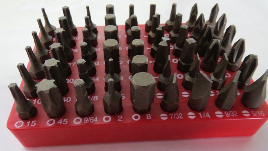 Western Forge 1519T 54 Piece Screw Bit Set W/ Rubber Holder