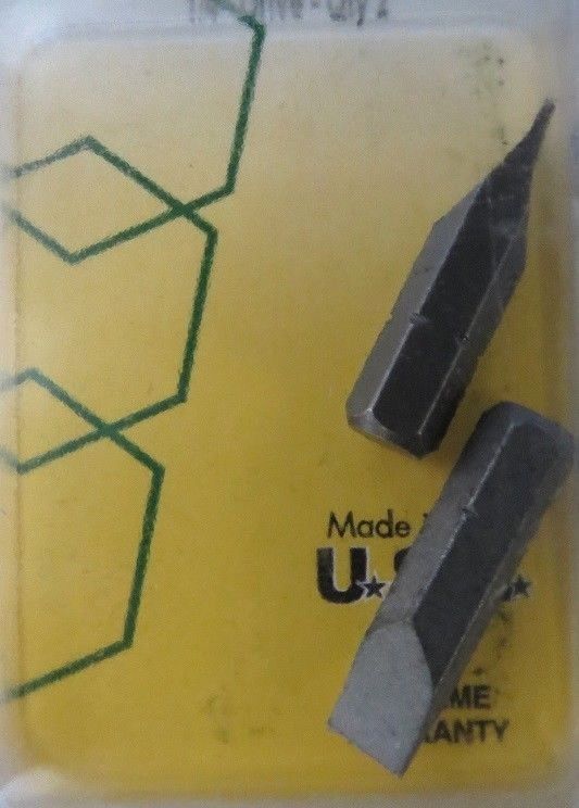 Allen 58138 2 PK 8-10 Screwdriver Slotted Insert Bits 1/4" Drive 2 Packs USA