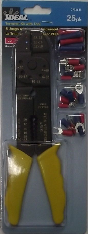 Ideal Terminal Kit With Wire Crimping Tool 770414L