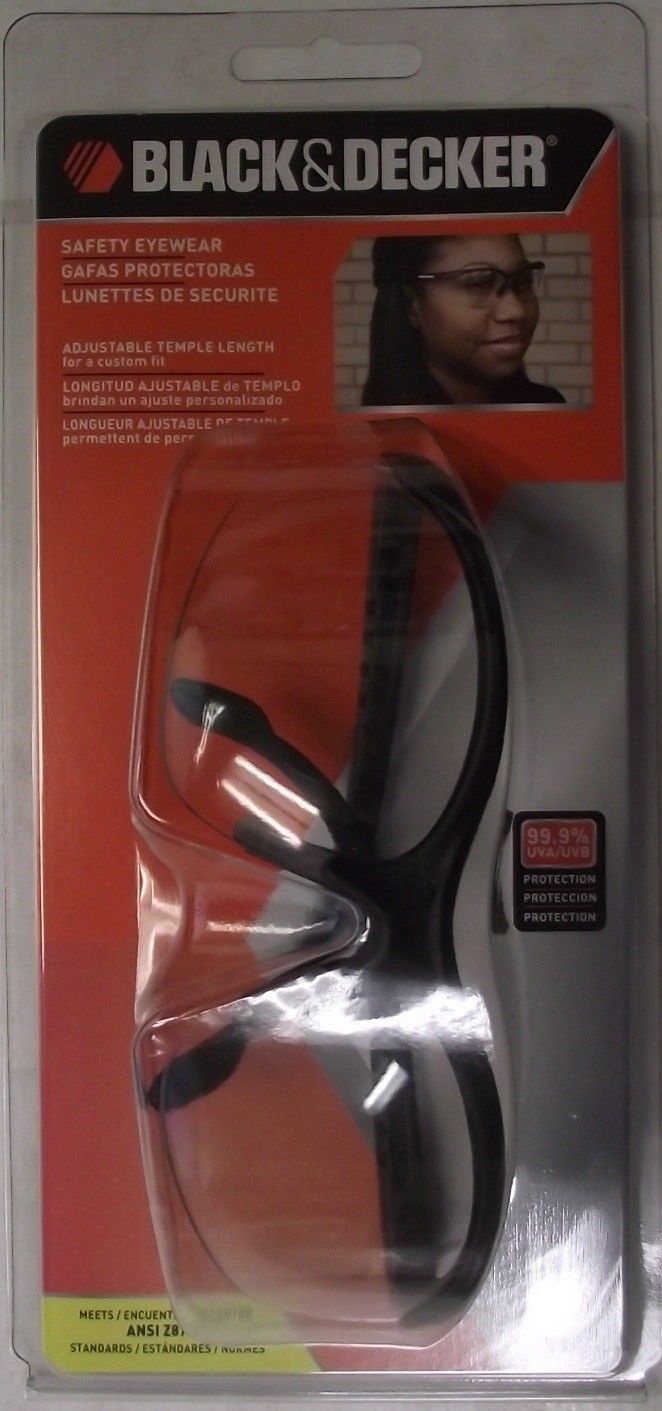 Black & Decker BD275-1C Base Curve Protective Clear Safety Glasses