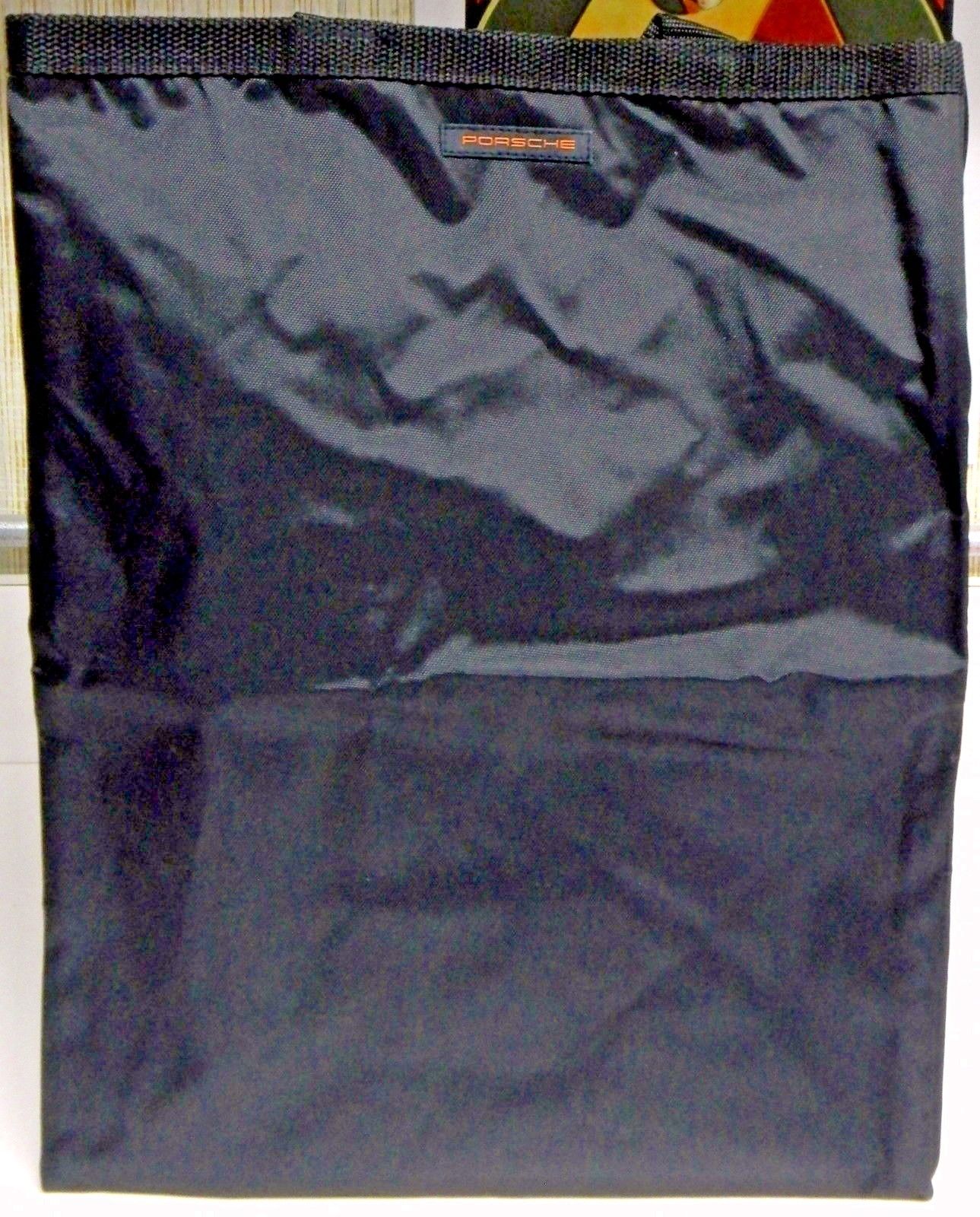 Porsche Go Green Grocery Black Bag 9" x 12" x 15"