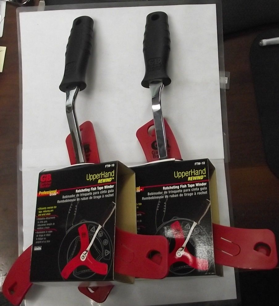 Gardner Bender FTW-10 Pro Grade Ratcheting Fish Tape Winder 2pcs.