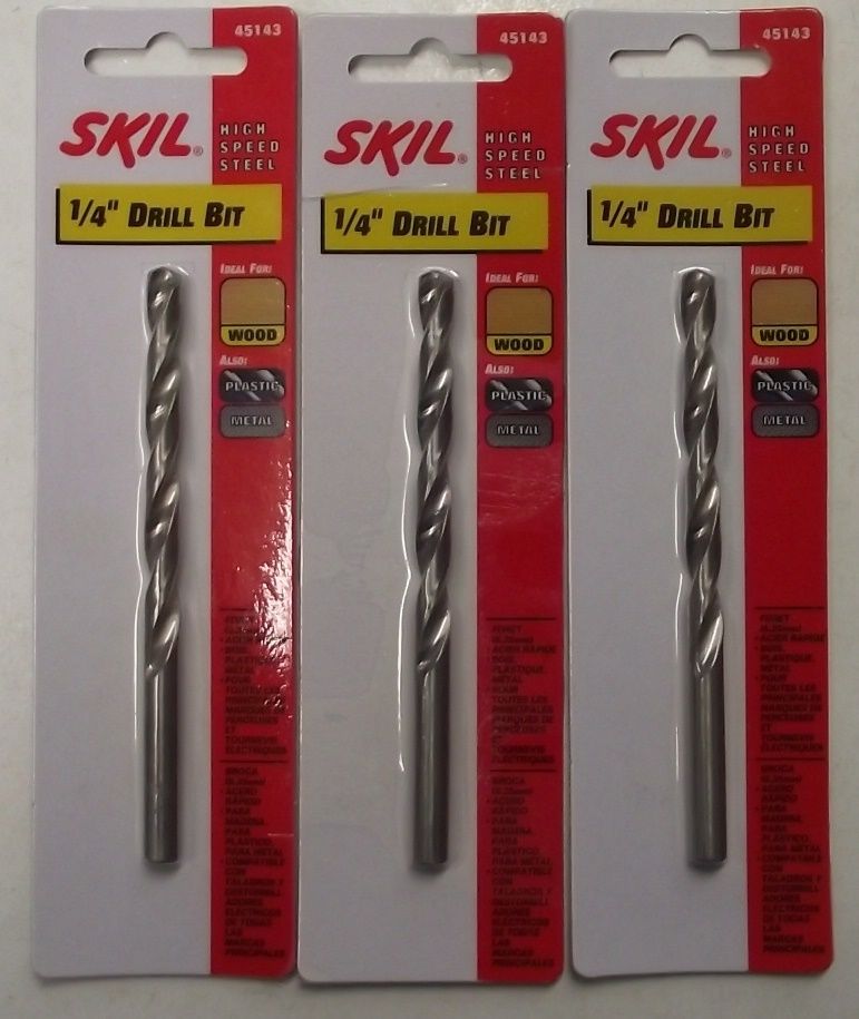 Skil 45143 1/4" High Speed Drill Bit 3pcs.