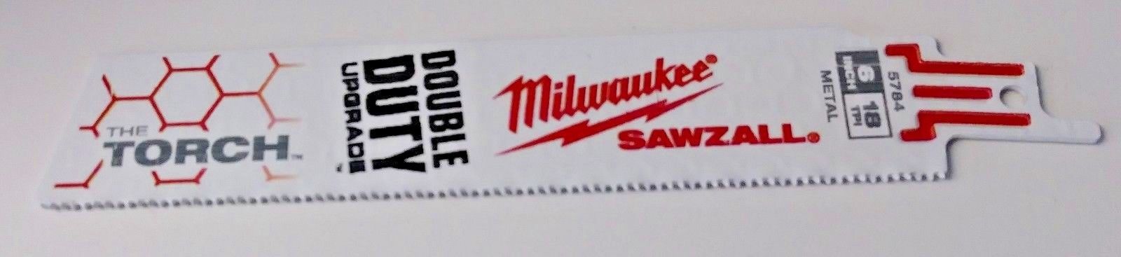 Milwaukee 48-01-2784 6" x 18 TPI The Torch Sawzall Blade For Metal 1 Blade