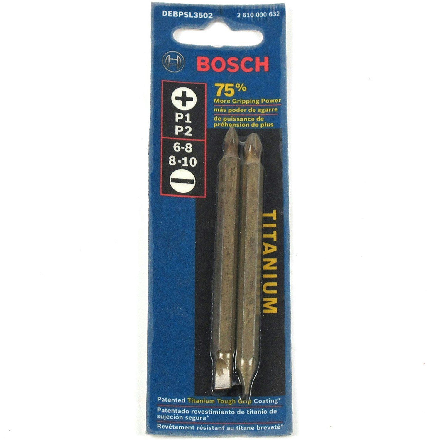 Bosch DEBPSL3502 3-1/2" Titanium Power Screw Tips 2 Packs