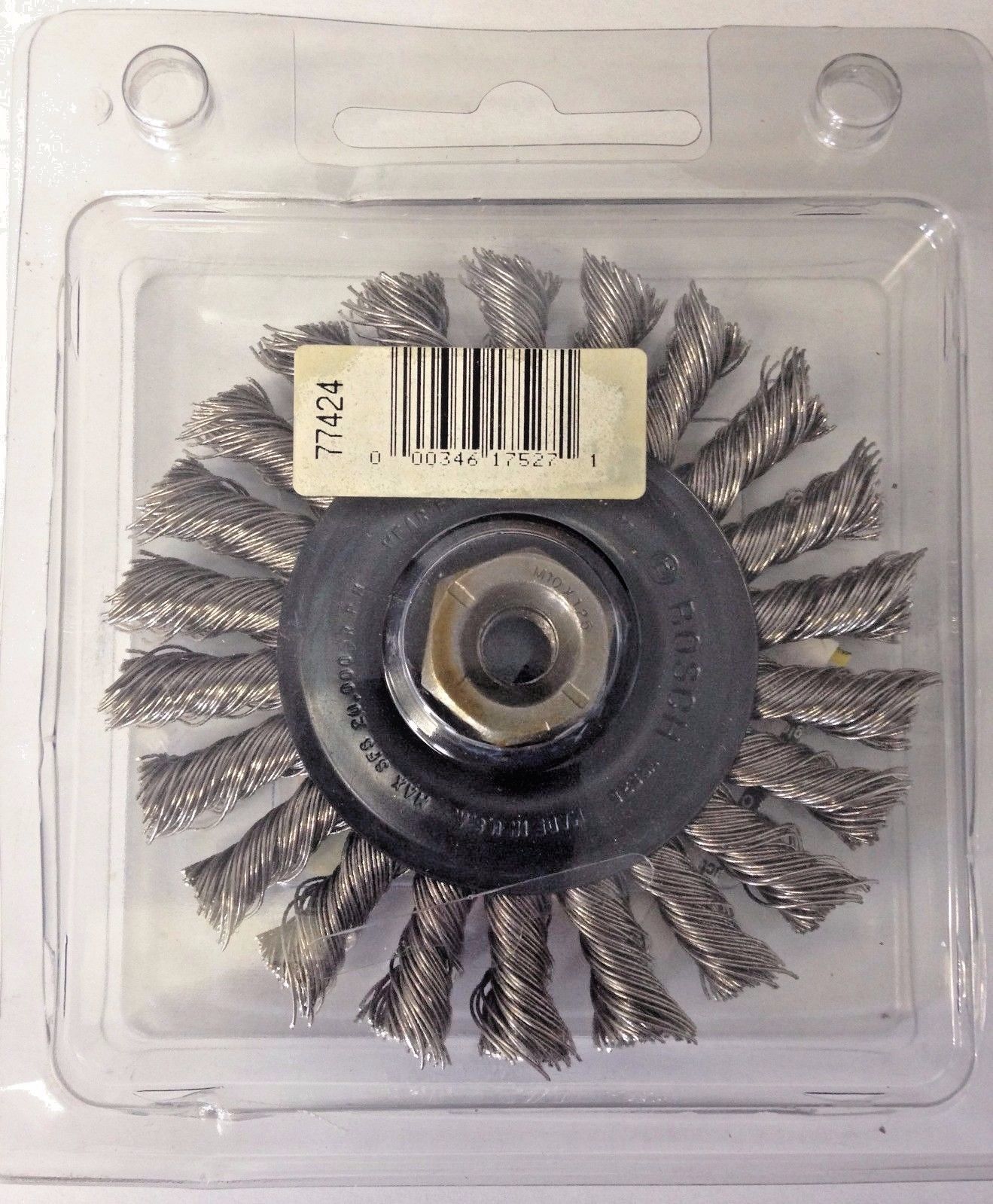 Bosch WB 535 4" Diameter Full Cable Twist Knotted Wire Wheel USA