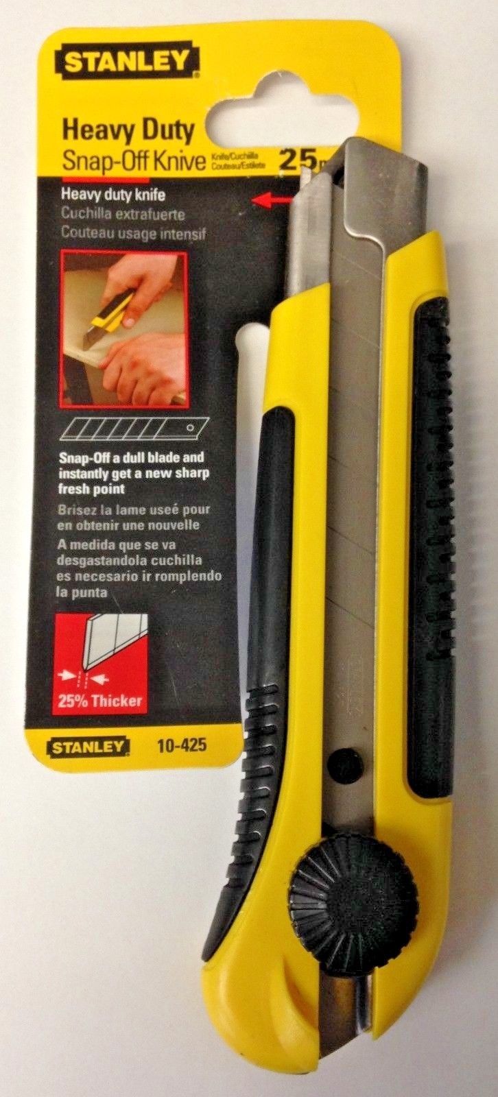 Stanley 10-425 25mm Heavy Duty Snap-Off Knive