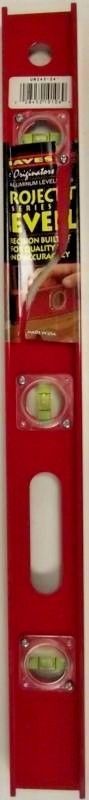 Mayes 10106 24" I-Beam Level Aluminum 3 Vial UN243-24 Made In The USA